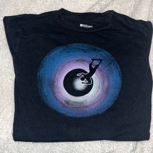 Mossimo boys long thermal sleeve graphic t shirt size 6/7